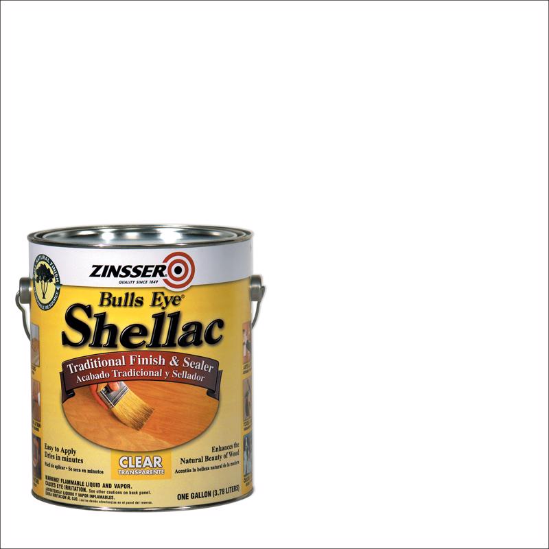 Zinsser Bulls Eye Gloss Clear Shellac-Based Shellac Finish and Sealer 1 gal