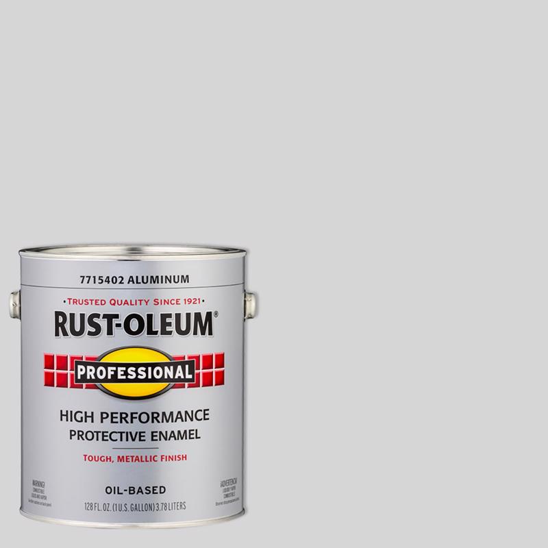 Rust-Oleum Professional Indoor and Outdoor Metallic Aluminum Protective Enamel 1 gal