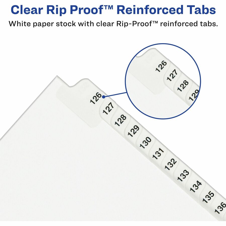 Avery® Premium Collated Legal Exhibit Dividers with Table of Contents Tab - Avery Style - 26 x Divider(s) - Printed Tab(
