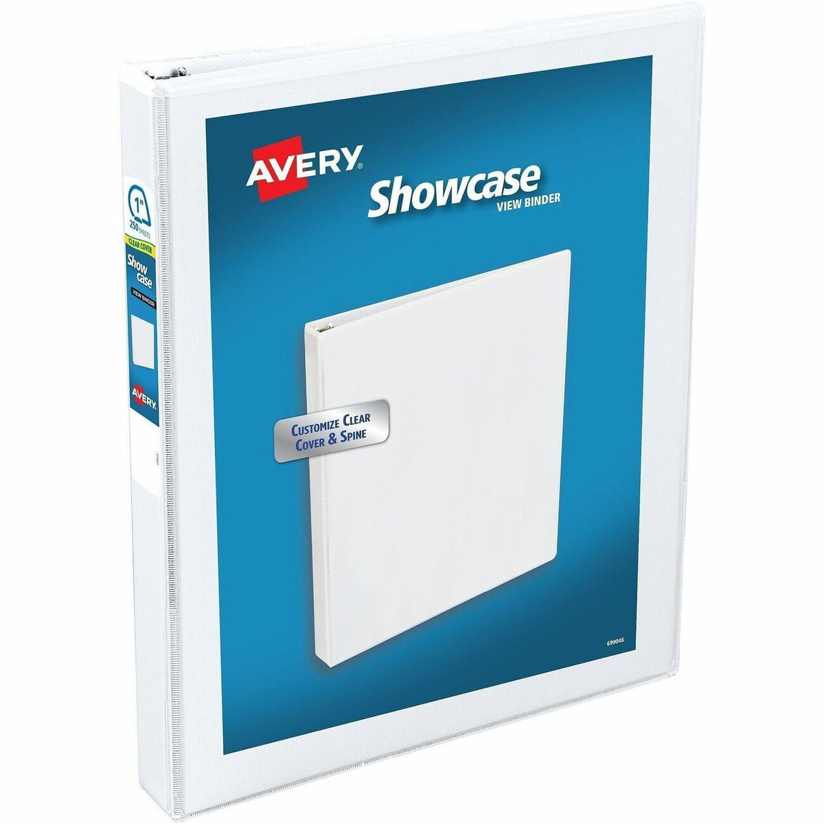 Avery® Showcase Economy View Binder - 1" Binder Capacity - Letter - 8 1/2" x 11" Sheet Size - 175 Sheet Capacity - Faste