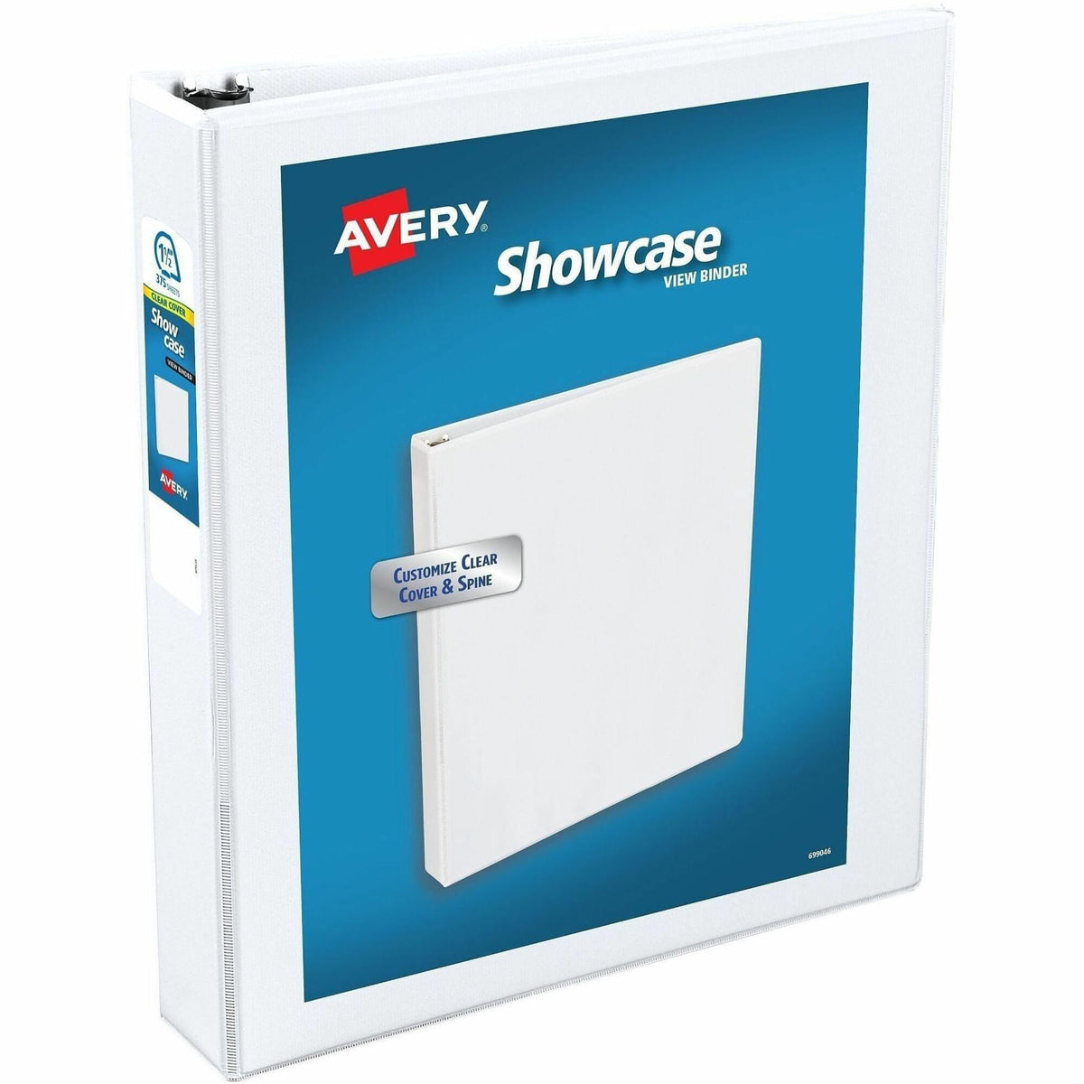 Avery® Showcase Economy View Binder - 1 1/2" Binder Capacity - Letter - 8 1/2" x 11" Sheet Size - 275 Sheet Capacity - 3