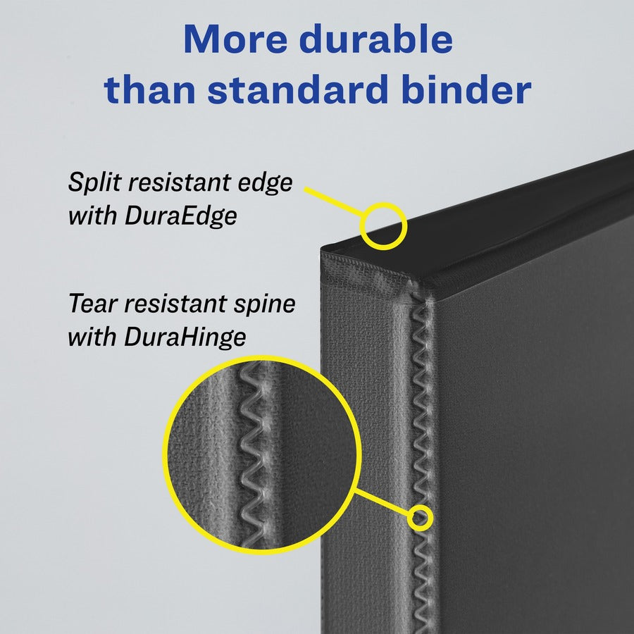 Avery® Durable Binder - DuraHinge - 3" Binder Capacity - Letter - 8 1/2" x 11" Sheet Size - 600 Sheet Capacity - 3 Ring