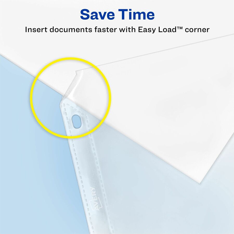 Avery® Non-Glare Heavyweight Sheet Protectors - For Letter 8 1/2" x 11" Sheet - Clear - Polypropylene - 50 / Box
