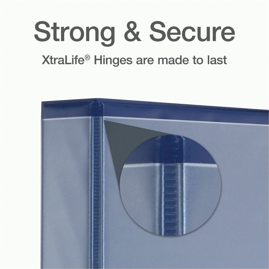 Cardinal® Xtralife ClearVue Locking Slant-D Binder - 1 1/2" Binder Capacity - Letter - 8 1/2" x 11" Sheet Size - 375 She