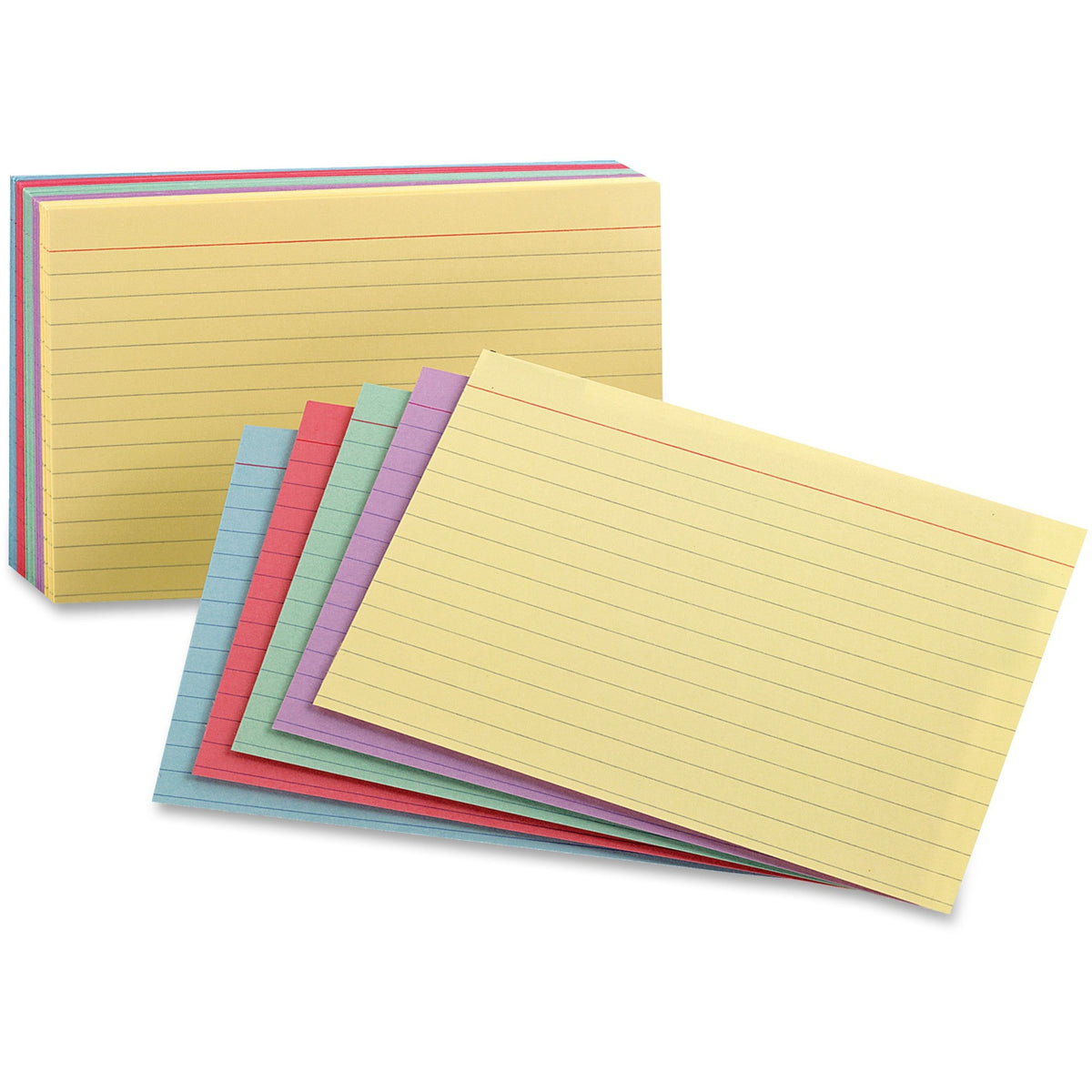 Oxford Color Index Cards - 3" x 5" - 100 lb Basis Weight - Sustainable Forestry Initiative (SFI) - Acid-free - 100 / Pac