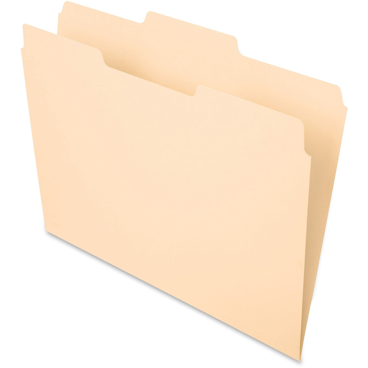 Pendaflex Essentials 1/3 Tab Cut Letter Recycled Top Tab File Folder - 8 1/2" x 11" - 3/4" Expansion - Top Tab Location
