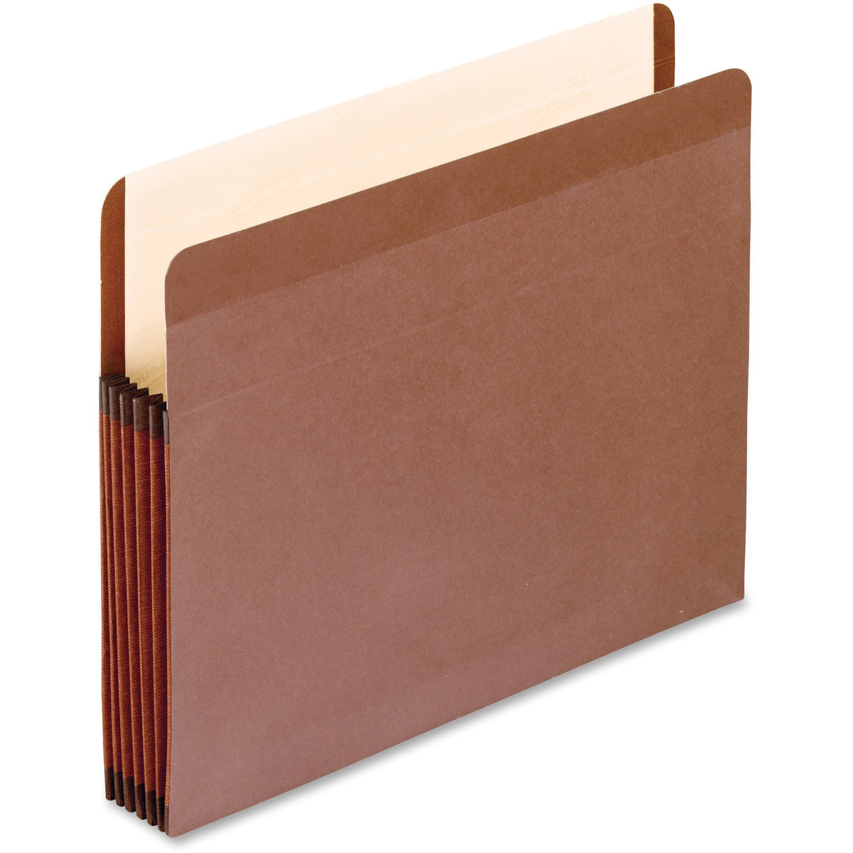 Pendaflex Letter Recycled Expanding File - 8 1/2" x 11" - 5 1/4" Expansion - Polyester, Red Fiber - Red Fiber, Manila -