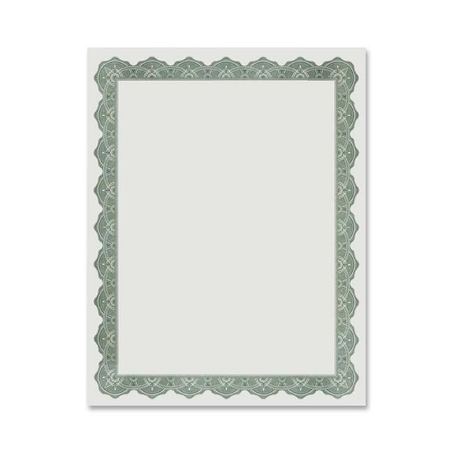Geographics Blank Award Parchment Certificates - 24 lb Basis Weight - 8.5" Width x 11" Length - Inkjet, Laser Compatible