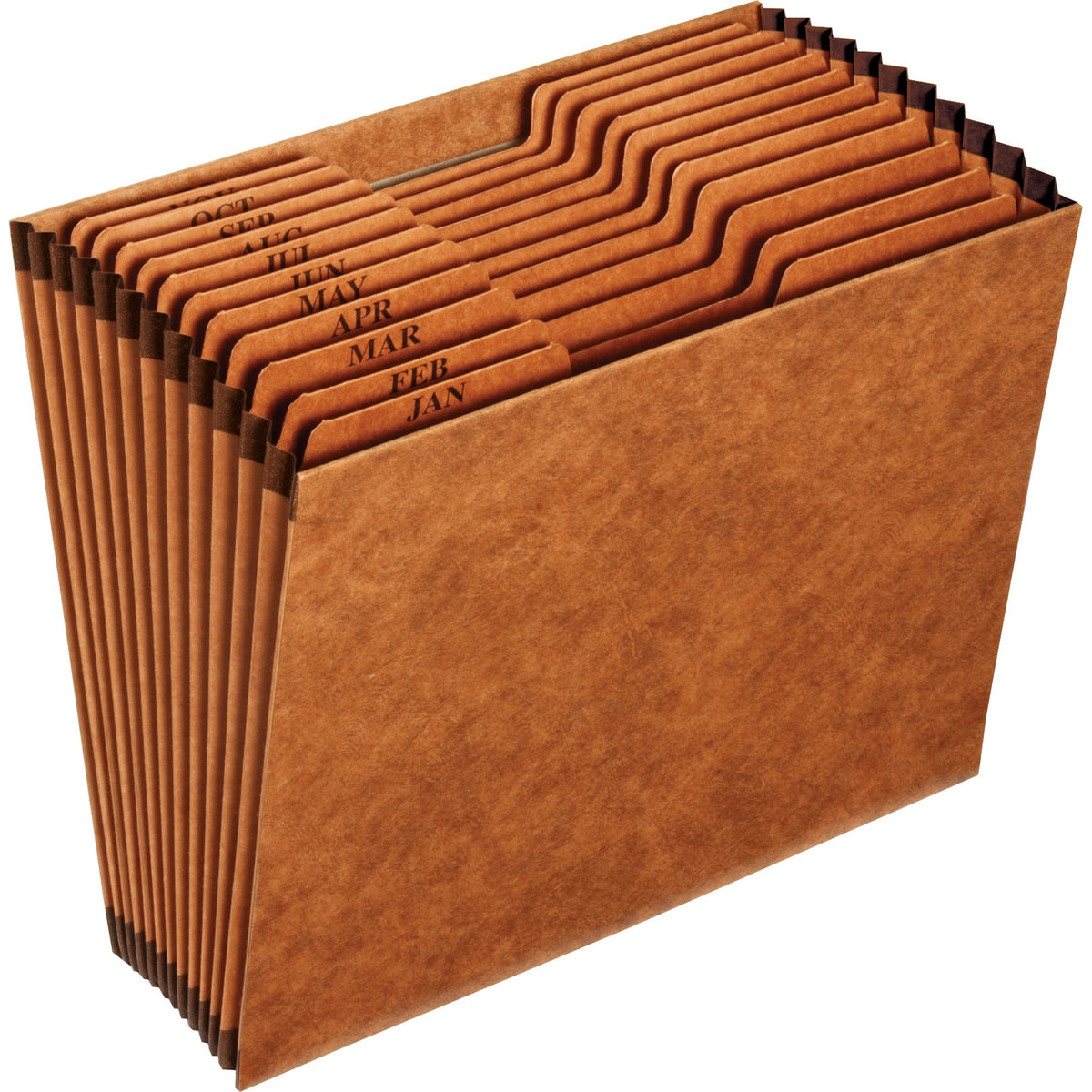 Pendaflex 1/3 Tab Cut Letter Recycled Expanding File - 8 1/2" x 11" - 12 Pocket - Top Tab Location - 80 pt. - Tyvek - Br