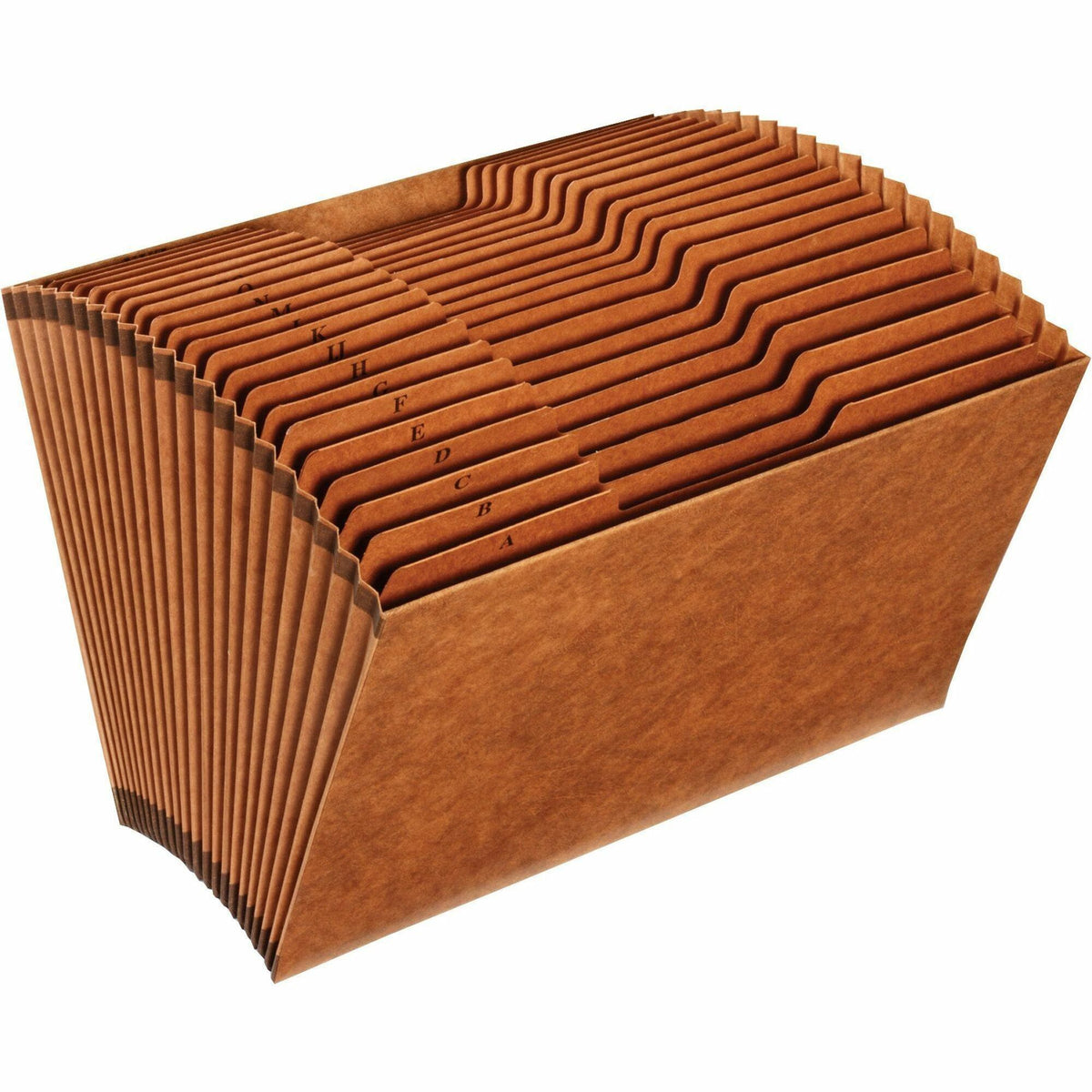 Pendaflex 1/3 Tab Cut Recycled Expanding File - 15" x 10" - 21 Pocket - Top Tab Location - 80 pt. - Tyvek - Brown - 1 Ea