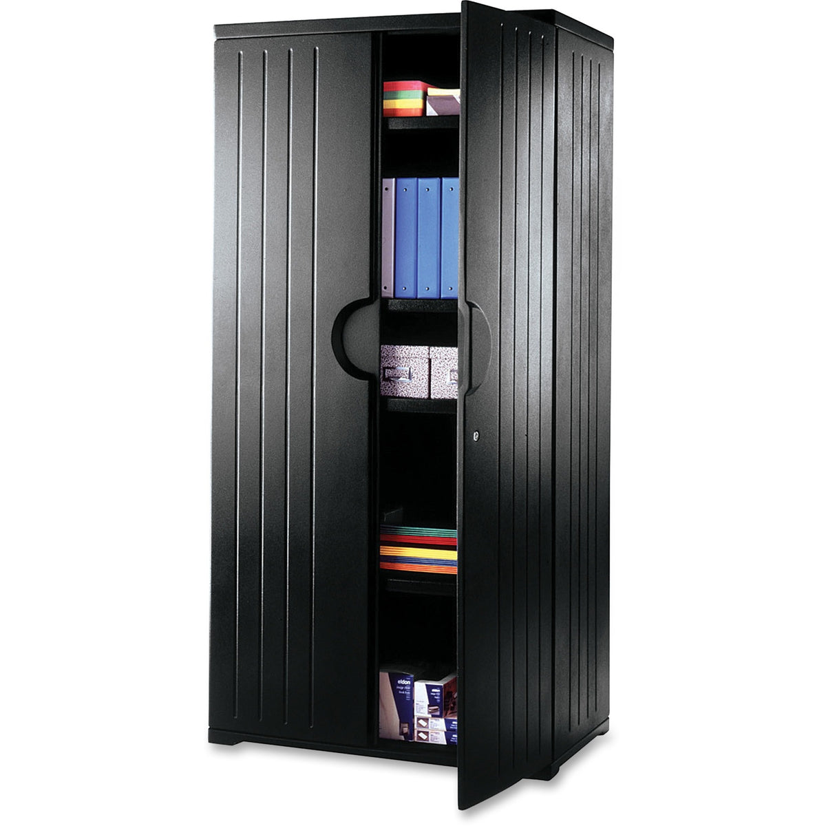 Iceberg Officeworks 4-Shelf Storage Cabinet - 36" Width x 22" Depth x 72" Height - 4 x Shelf(ves) - 125 lb Load Capacity