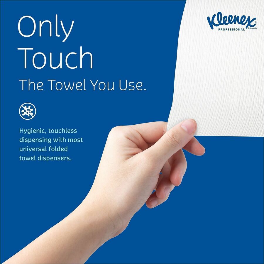 Kleenex C-Fold Towels - 10.13" Width x 13.25" Length - White - 150/Pack - 1 Carton