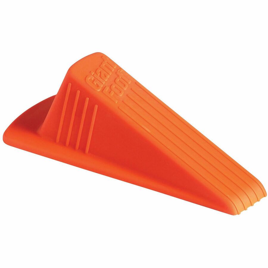 Giant Foot Doorstop - Orange - 2" Door Clearance - Non-skid Base, Prevent Scratches, Impact Resistant, Non-slip, Heavy D