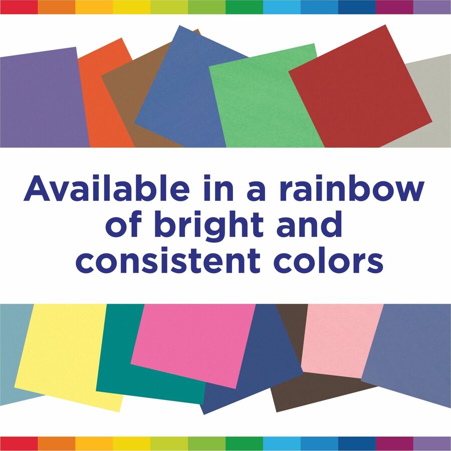 Prang Construction Paper - Multipurpose - 9" Width x 12" Length - White - 50 / Pack