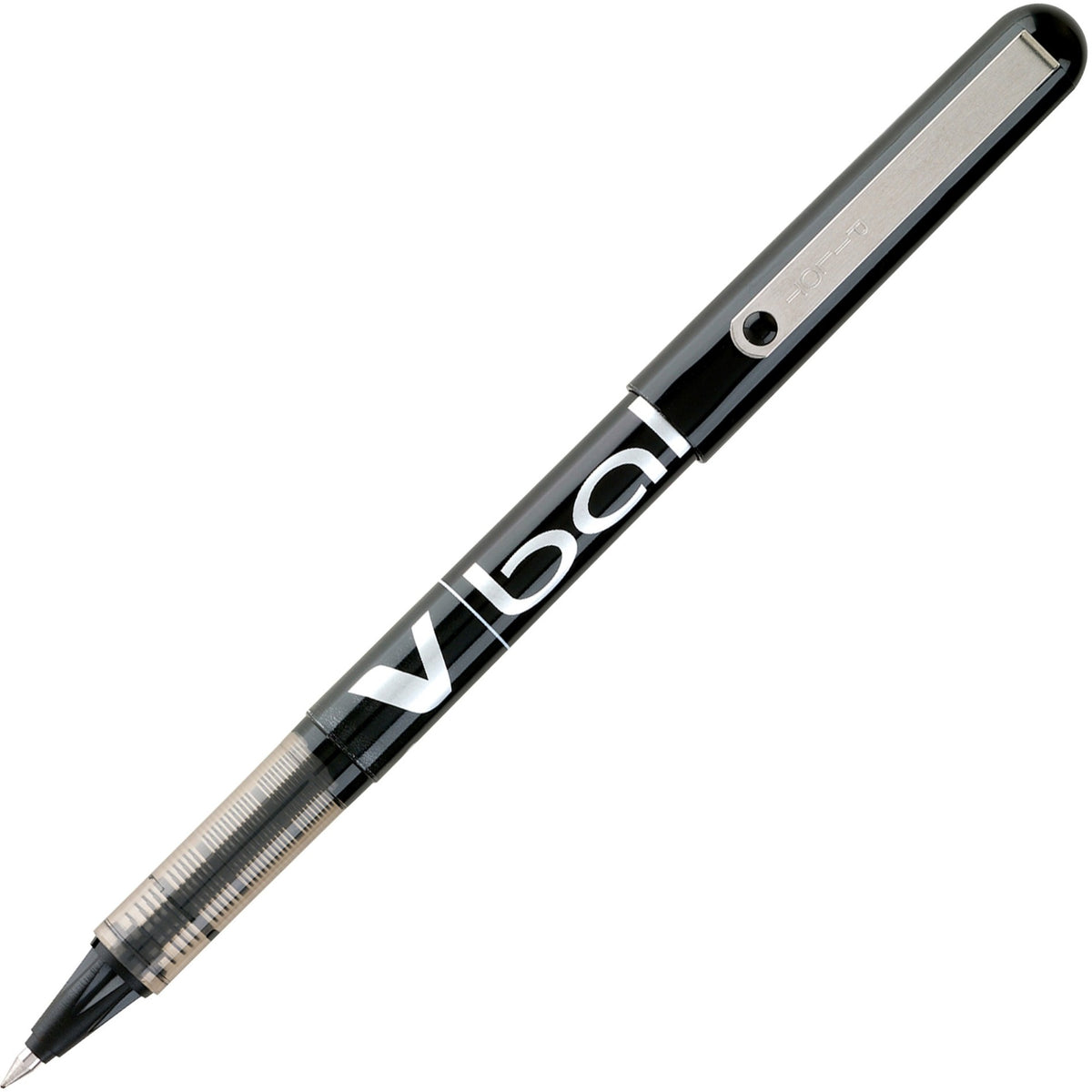 Pilot Vball Liquid Ink Pens - 0.5 mm Fine Pen Point - Black Ink - Black Barrel - 12 / Dozen