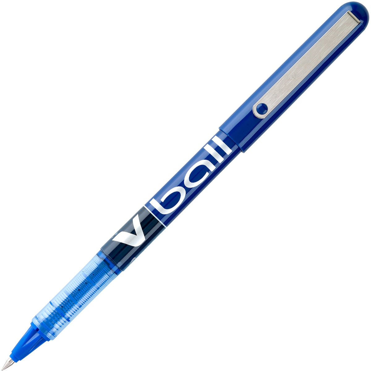 Pilot Vball Liquid Ink Pens - 0.5 mm Fine Pen Point - Blue Ink - Blue Barrel - 12 / Dozen