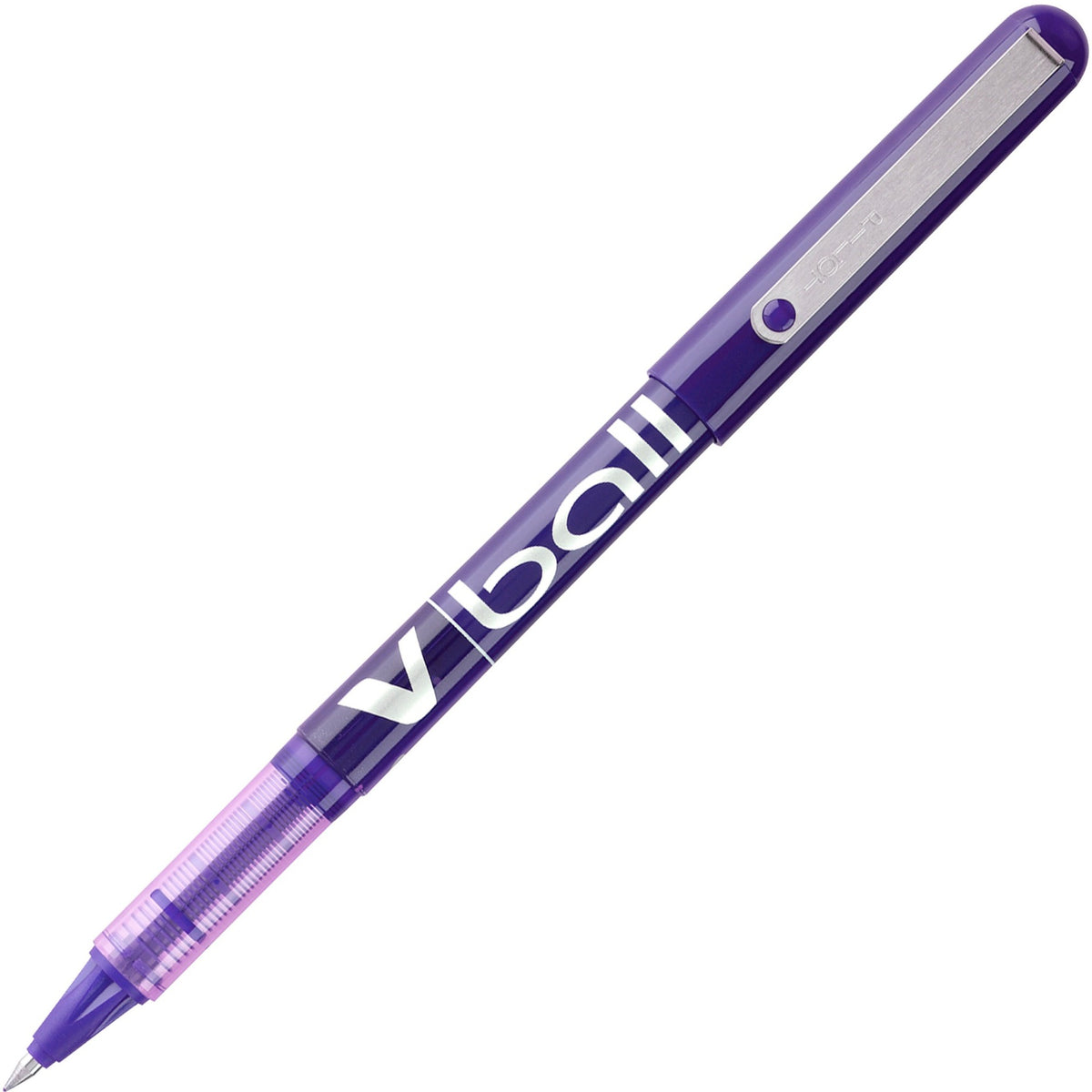Pilot Vball Liquid Ink Pens - 0.5 mm Fine Pen Point - Purple Ink - Purple Barrel - 12 / Dozen