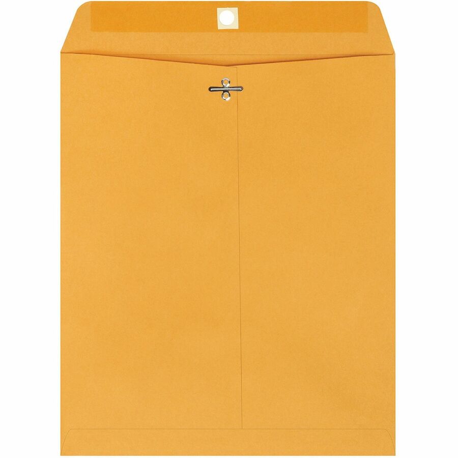 Quality Park 10 x 12 Clasp Envelopes with Deeply Gummed Flaps - Clasp - #95 - 10" Width x 12" Length - 28 lb - Gummed -