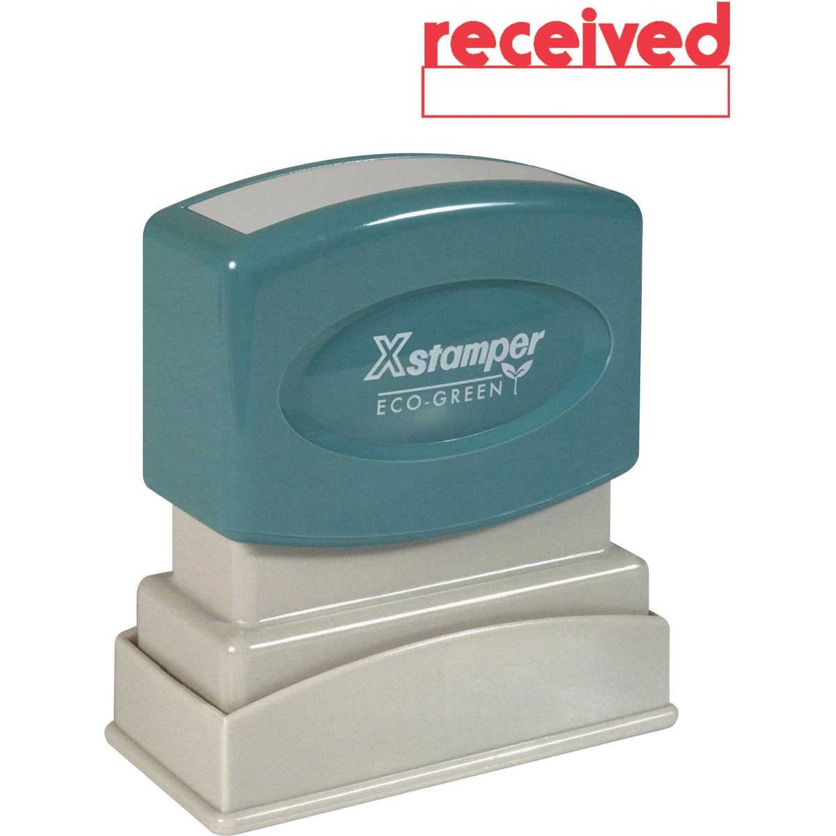 Xstamper RECEIVED Window Title Stamp - Message Stamp - RECEIVED - 0.50" Impression Width x 1.63" Impression Length - 100