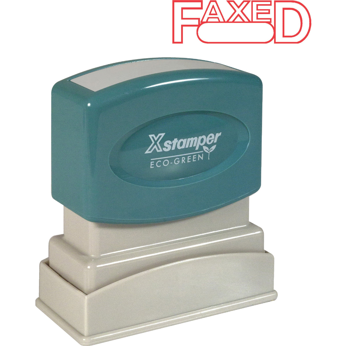 Xstamper FAXED Title Stamps - Message Stamp - FAXED - 0.50" Impression Width x 1.62" Impression Length - 100000 Impressi