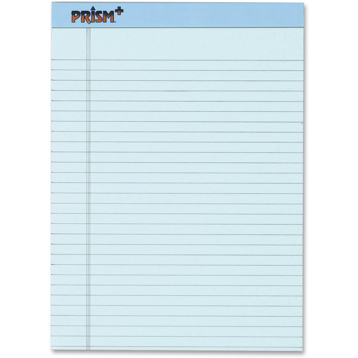 TOPS Prism Plus Colored Paper Pads - 50 Sheets - 0.34" Ruled - 16 lb Basis Weight - 8 1/2" x 11 3/4" Sheet Size - Blue P