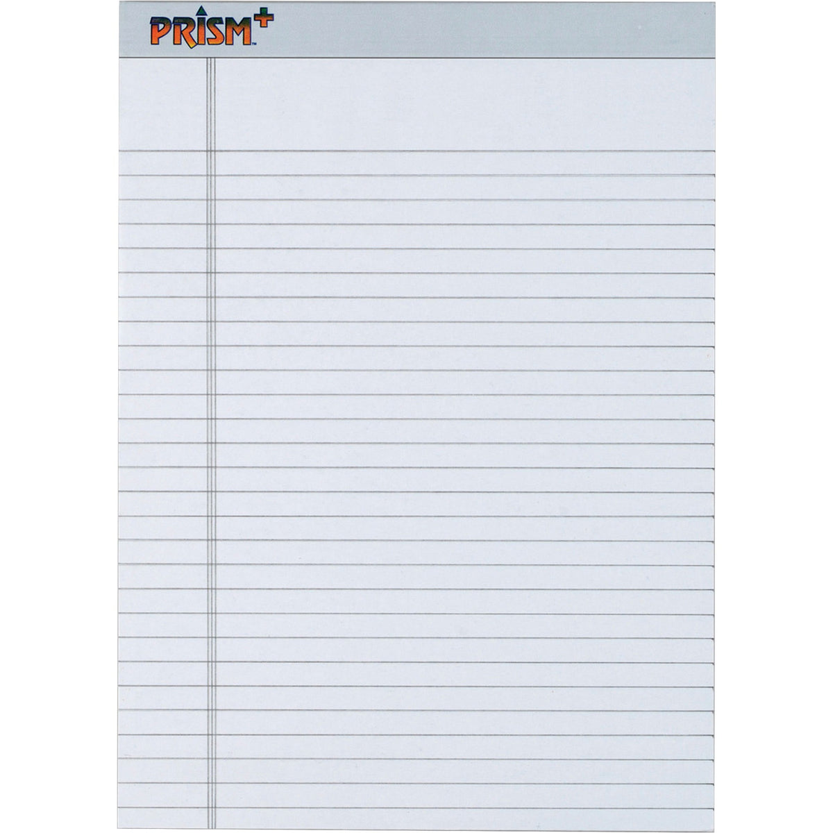 TOPS Prism Plus Colored Paper Pads - 50 Sheets - 0.34" Ruled - 16 lb Basis Weight - 8 1/2" x 11 3/4" Sheet Size - Gray P