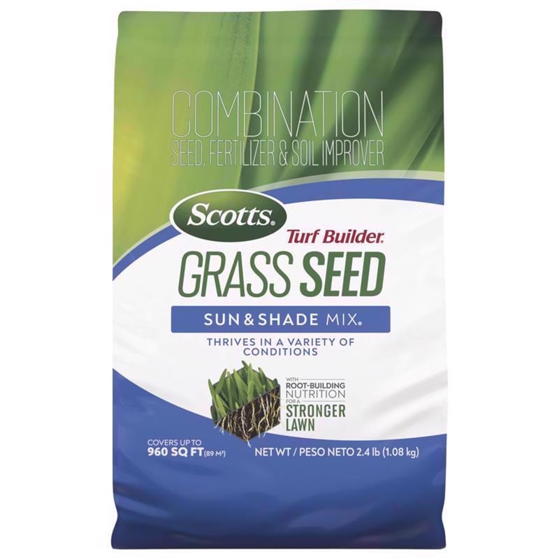Scotts Turf Builder Mixed Sun or Shade Fertilizer/Seed/Soil Improver 2.4 lb