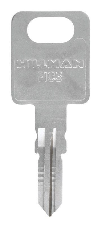 HILLMAN Traditional Key Automotive Key Blank Double For FIC3 Silver