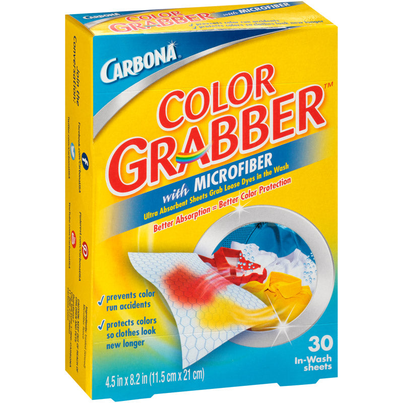 Carbona No Scent Color and Dirt Grabber Sheets 30 pk