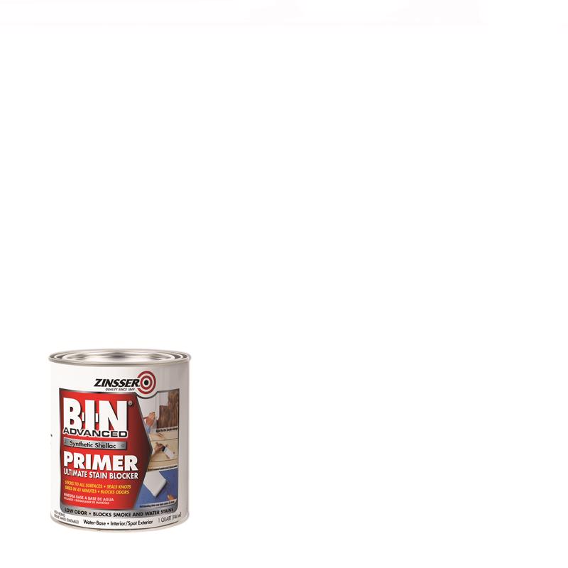 Zinsser B-I-N Advanced White Shellac-Based Acrylic Primer and Sealer 1 qt
