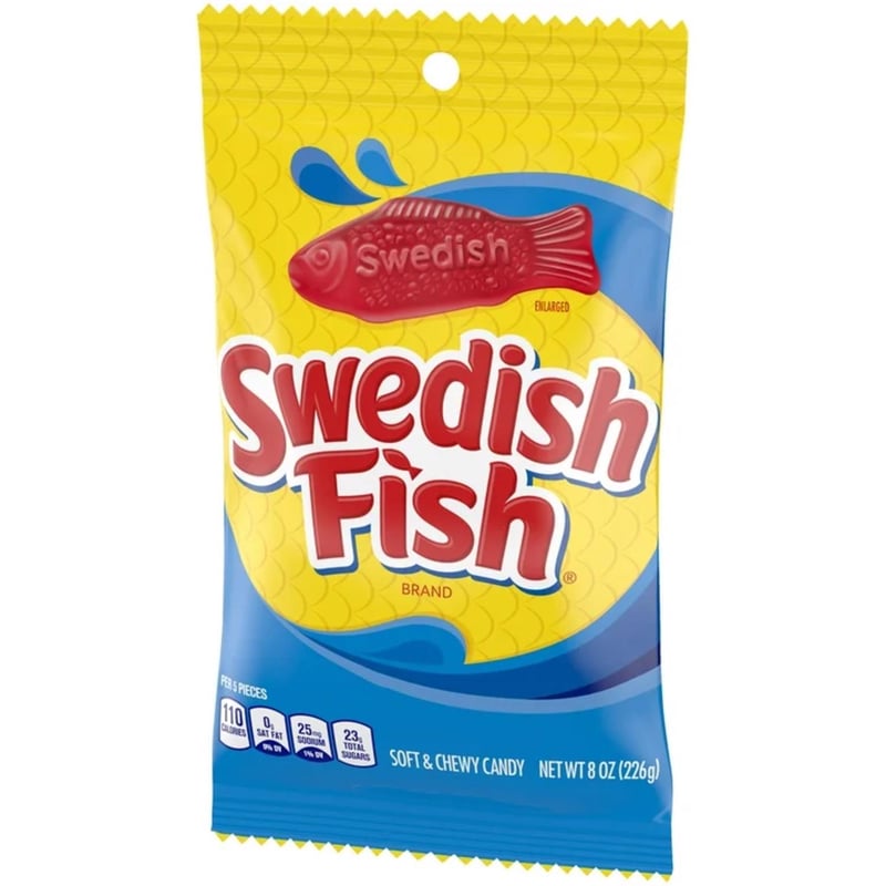 Swedish Fish Lingonberry Candy 8 oz