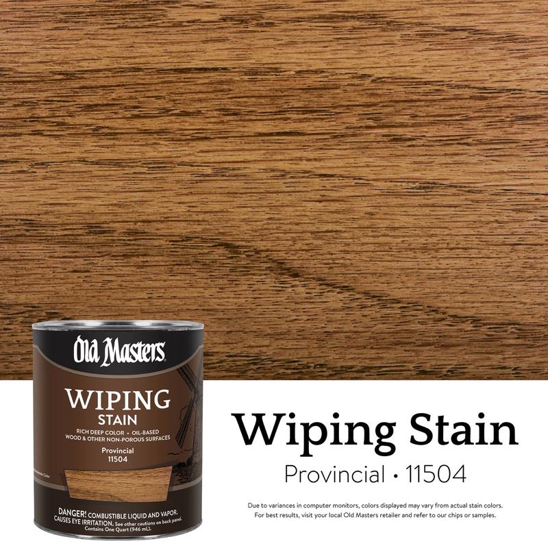Old Masters Semi-Transparent Provincial Oil-Based Wiping Stain 1 qt