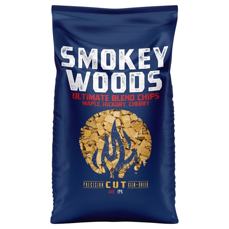 Smokey Woods All Natural Cherry/Hickory/Maple Wood Smoking Chips 192 cu in