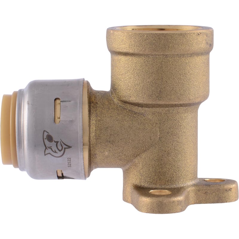 SharkBite Push to Connect 1/2 in. PTC each X 1/2 in. D FIP Brass 90 Degree Drop Ear Elbow