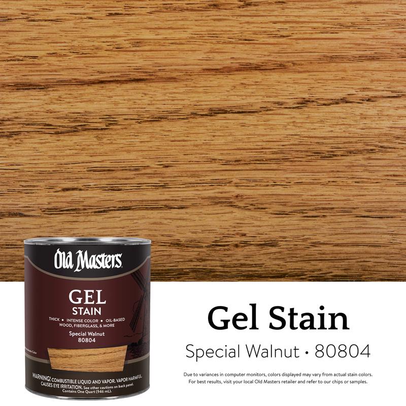 Old Masters Semi-Transparent Special Walnut Oil-Based Alkyd Gel Stain 1 qt