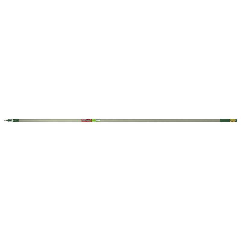 Wooster Sherlock GT Telescoping 16 ft. L X 1-7/8 in. D Aluminum/Fiberglass Extension Pole Green/Gray