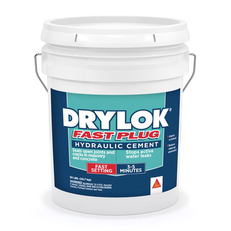 Drylok Fast Plug Hydraulic Cement 50 lb Gray