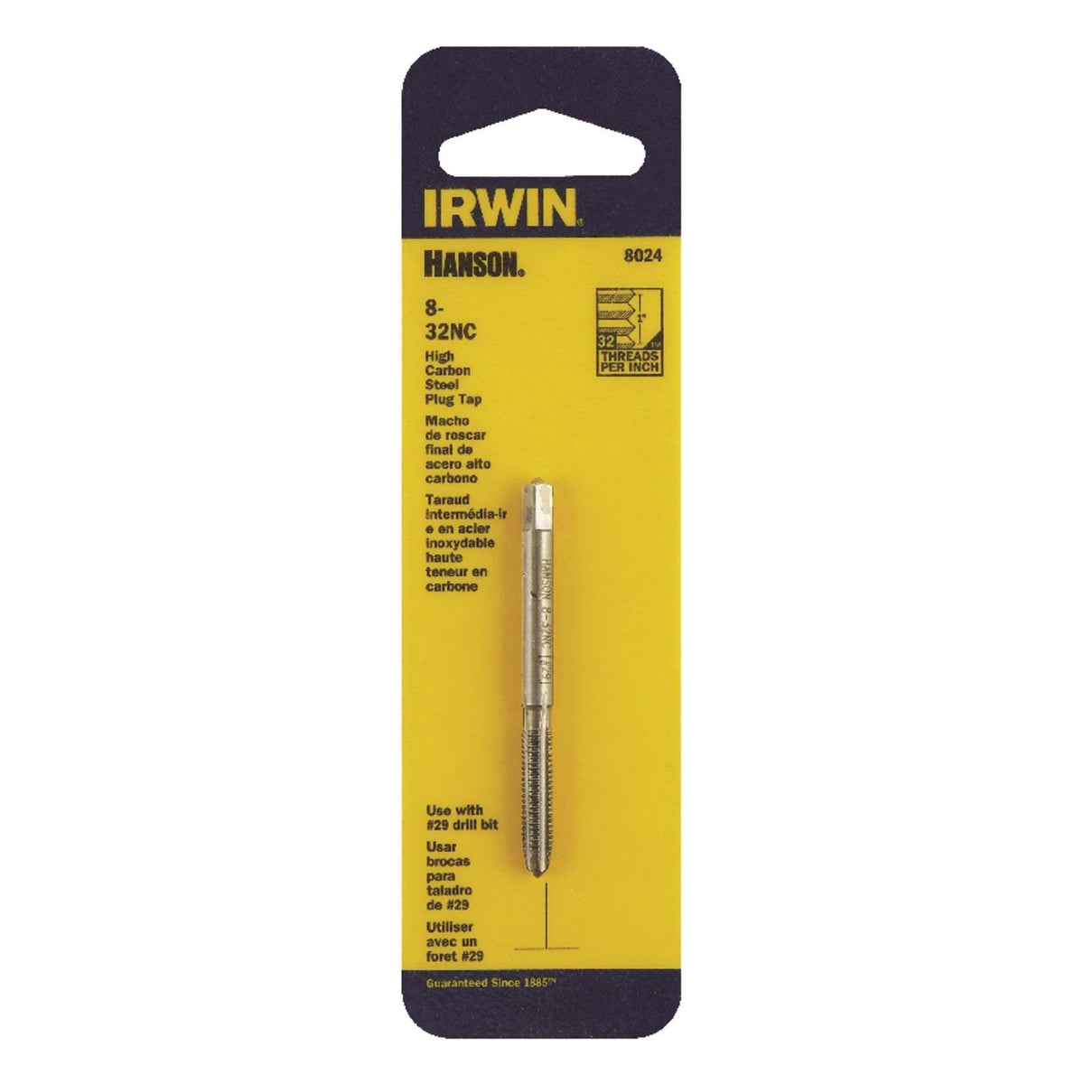 Tap Plug 8-32Nc Carded