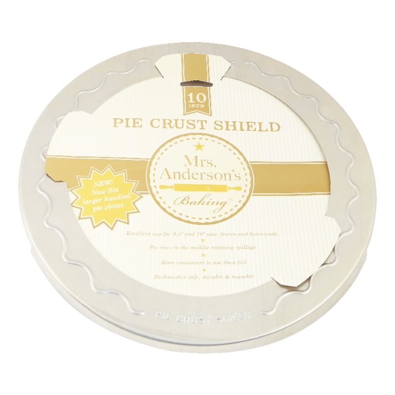 Mrs. Anderson's Baking Baking 10 in. L Pie Crust Shield Silver