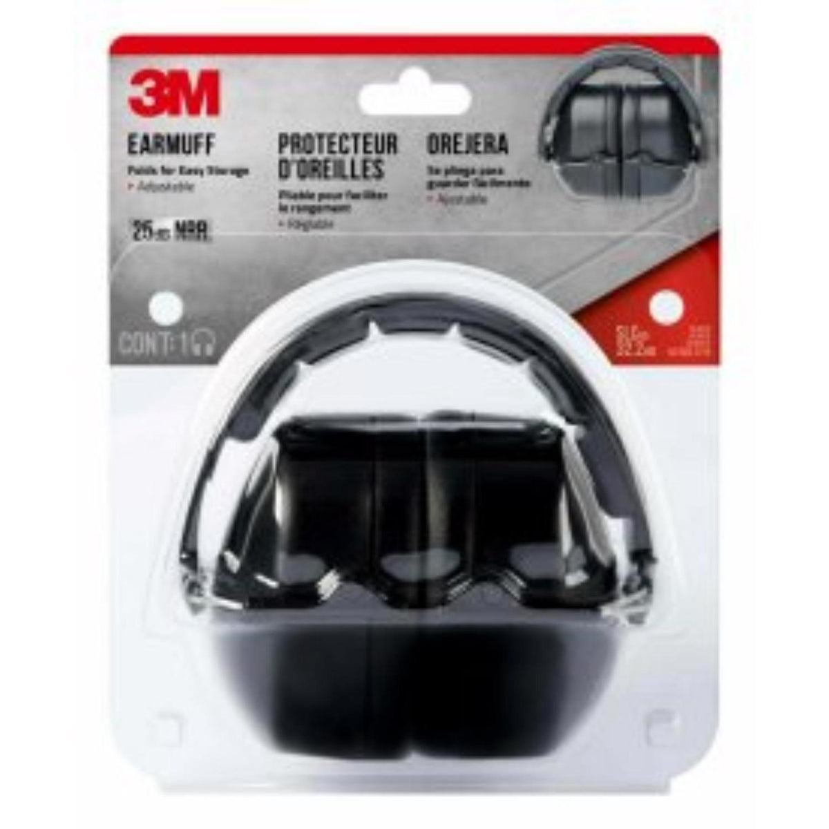 Folding Earmuff Black