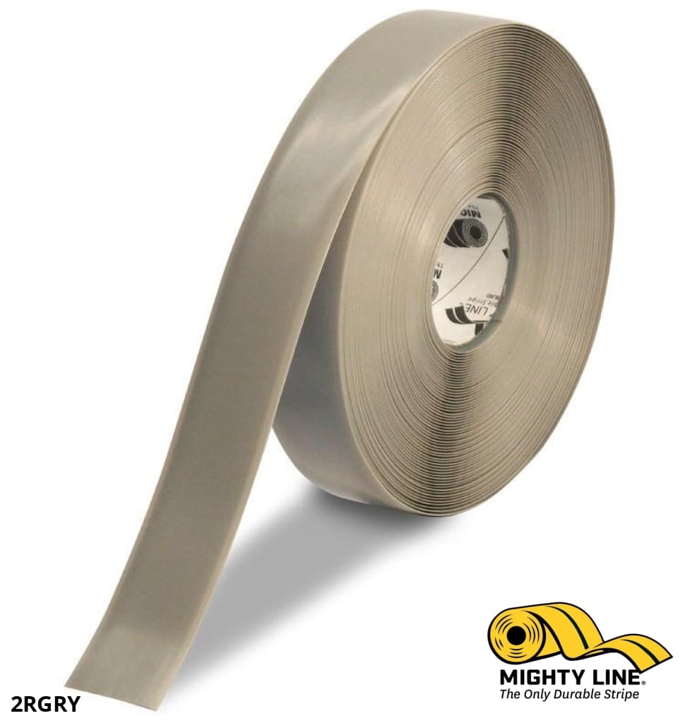 2" GRAY Solid Color Tape - 100' Roll - Safety Floor Tape