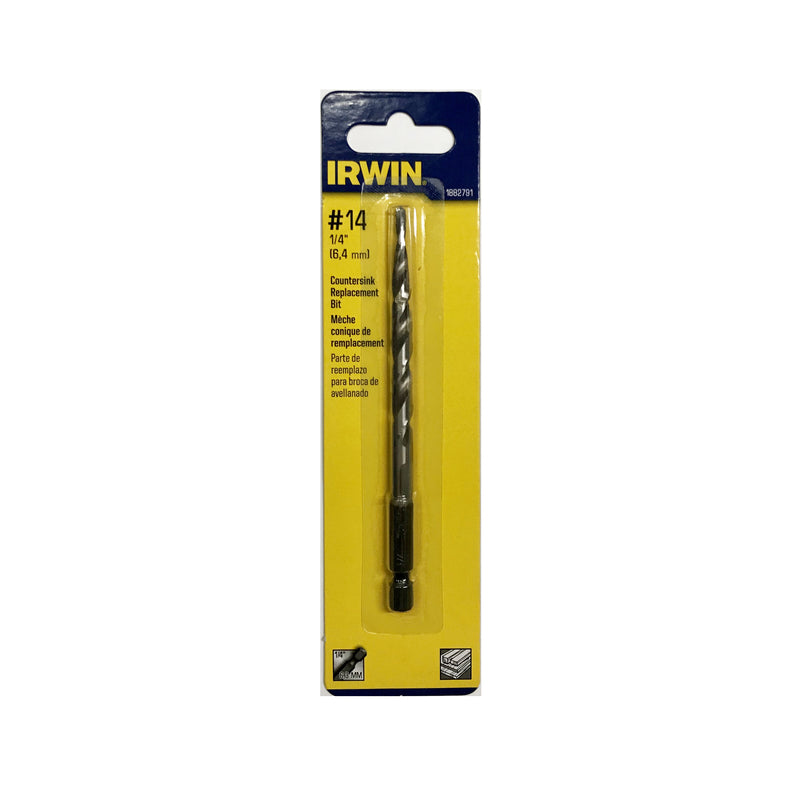 IRWIN #14 X 1/4 in. D X 5.2 in. L High Speed Steel Wood Countersink 1 pc