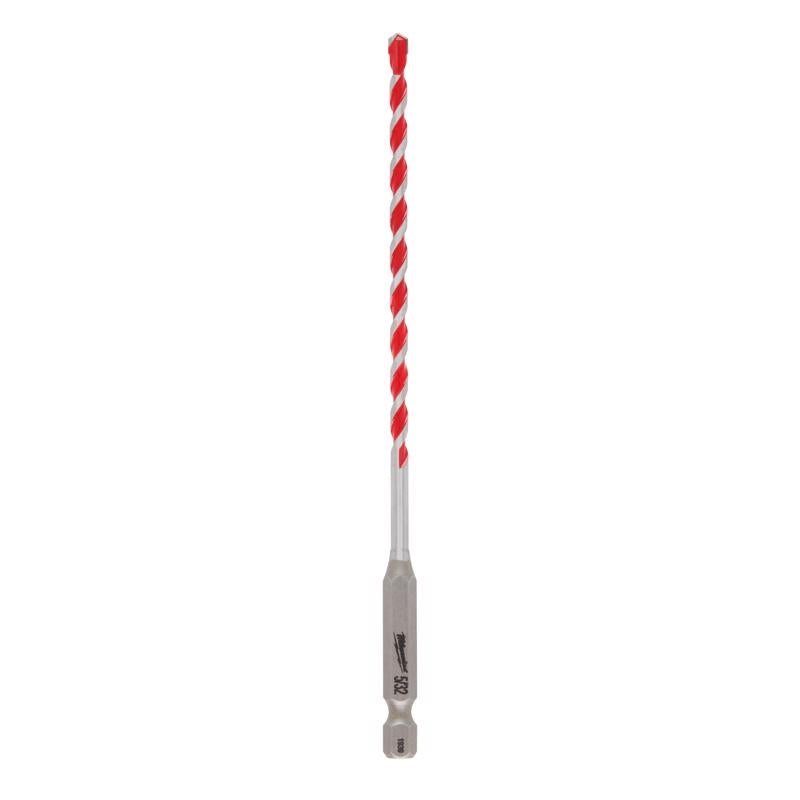 Milwaukee Shockwave 5/16 in. X 6 in. L Carbide Hammer Drill Bit 3-Flat Shank 1 pk