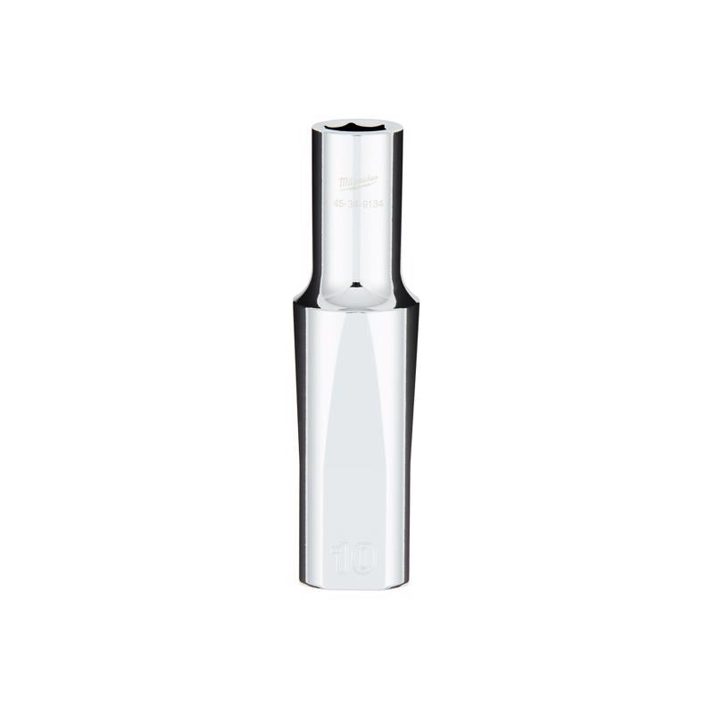 Milwaukee 10 mm X 1/2 in. drive Metric 6 Point Standard Deep Socket 1 pc