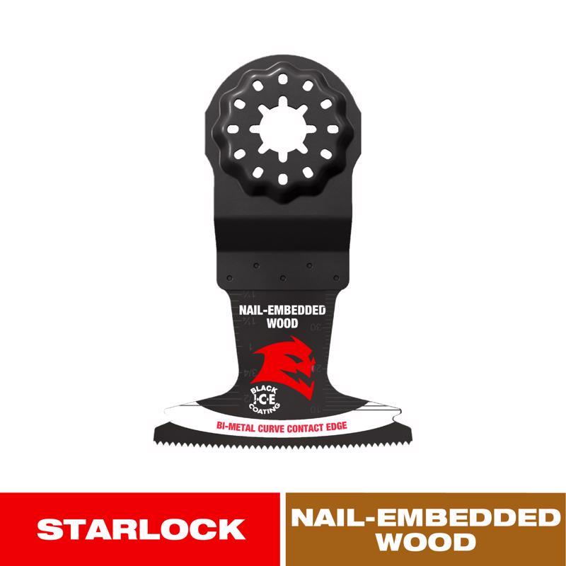 Diablo Starlock 2-1/2 in. W Bi-Metal Curved Contact Edge Oscillating Blade 1 pk