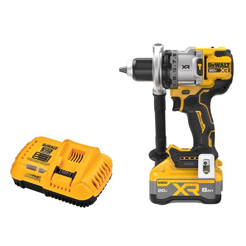 DEWALT 20V MAX XR 1/2 in. Brushless Cordless Hammer Drill Kit (Battery & Charger)