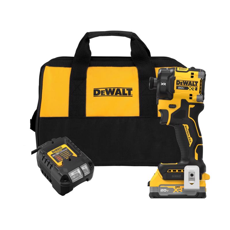 DEWALT 20V MAX XR 1/4 in. Cordless Brushless Hydraulic Impact Driver Kit (Battery & Charger)