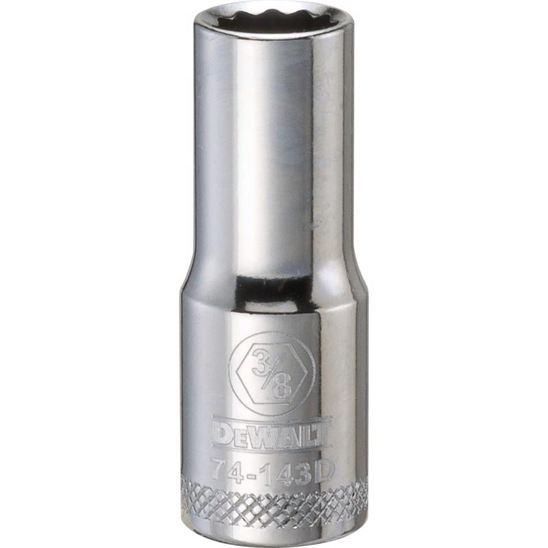 DeWalt 3/8 in. X 3/8 in. drive SAE 12 Point Deep Socket 1 pc