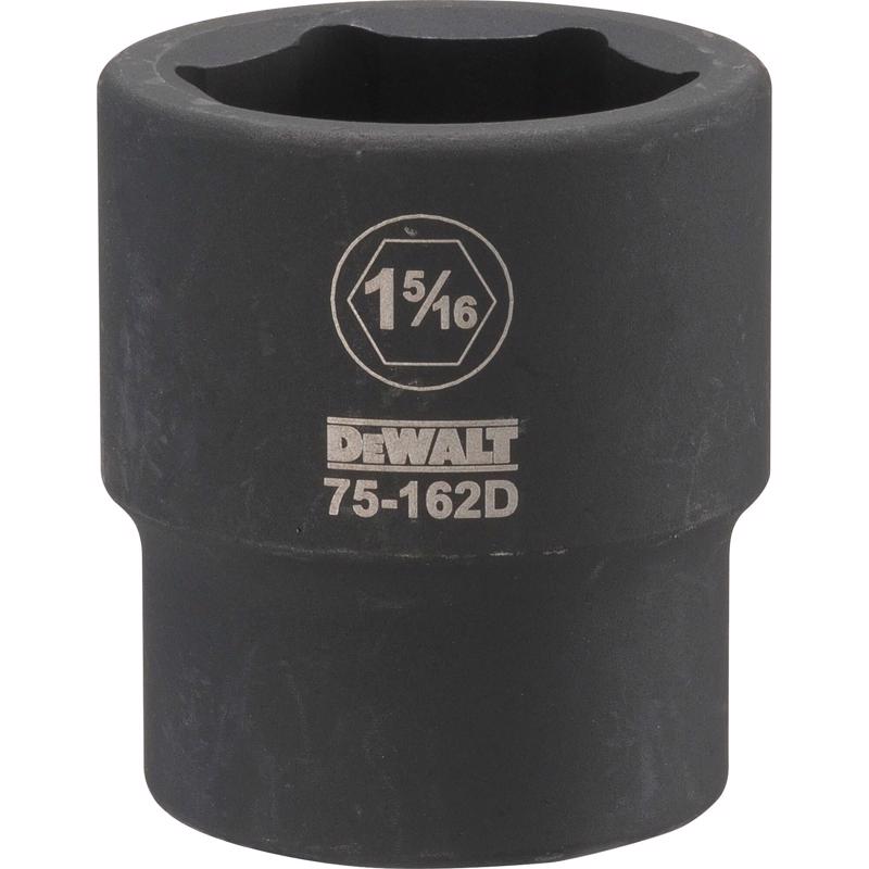 DeWalt 1-5/16 in. X 3/4 in. drive SAE 6 Point Impact Socket 1 pc