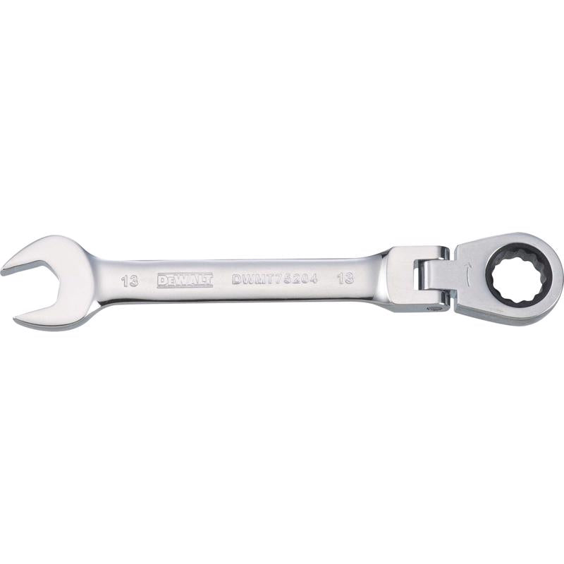 DeWalt 13 mm X 13 mm 12 Point Metric Flex Head Combination Wrench 6.06 in. L 1 pc